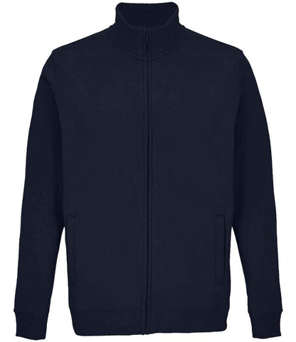 SOL'S Unisex Cooper Full Zip Sweat Jacket in French Navy