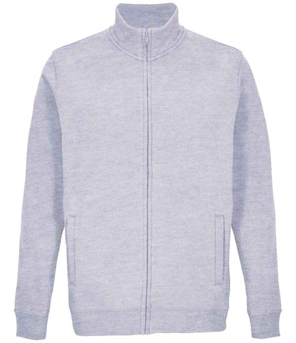 SOL'S Unisex Cooper Full Zip Sweat Jacket in Grey Marl