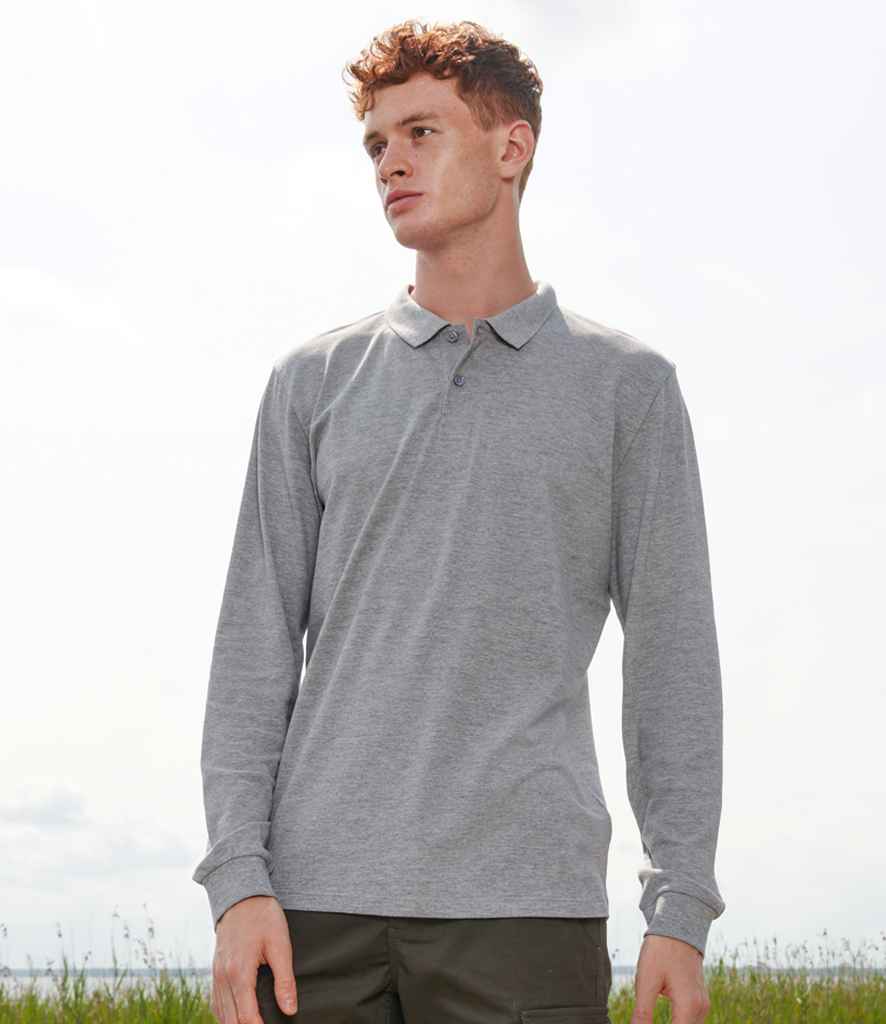SOL'S Unisex Planet Long Sleeve Piqué Polo Shirt - model image