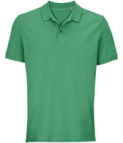 SOL'S Unisex Pegase Piqué Polo Shirt in Spring Green