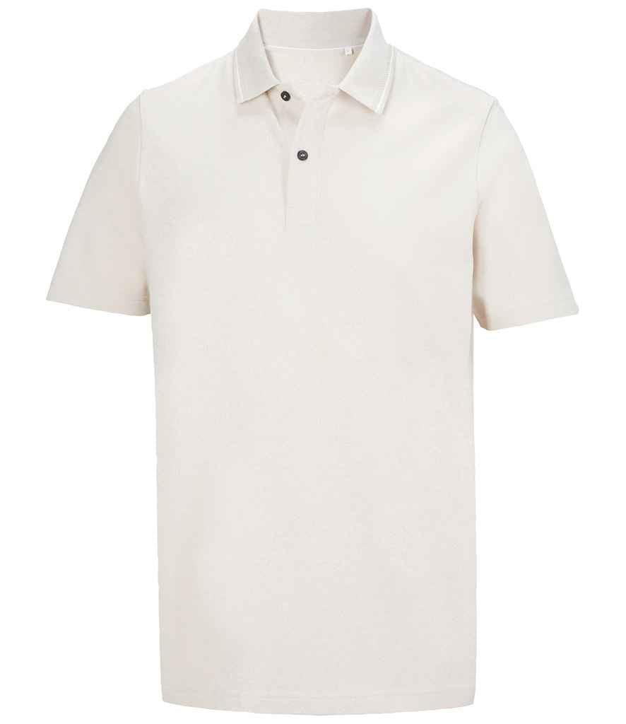 NEOBLU Unisex Orel Piqué Polo Shirt in Dusty Beige