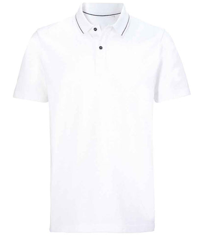 NEOBLU Unisex Orel Piqué Polo Shirt in Optic White