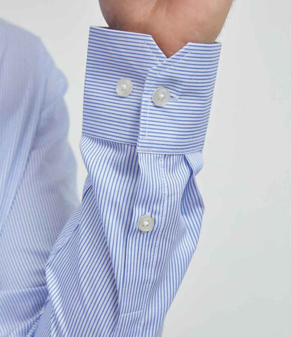 NEOBLU Baptiste Striped Long Sleeve Shirt - model image