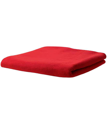 SOL'S Stavenger Plaid Fleece Blanket in Red