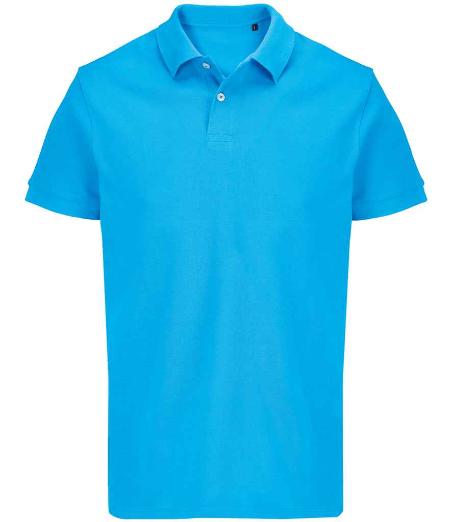 SOL'S Unisex Pacific Twin Piqué Polo Shirt in Aqua