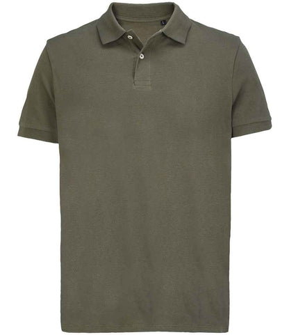 SOL'S Unisex Pacific Twin Piqué Polo Shirt in Army
