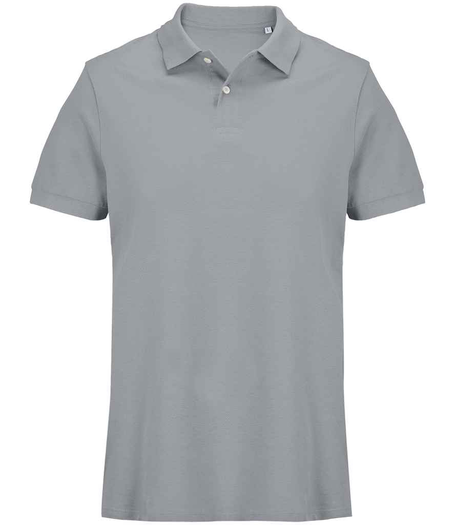 SOL'S Unisex Pacific Twin Piqué Polo Shirt in Pure Grey