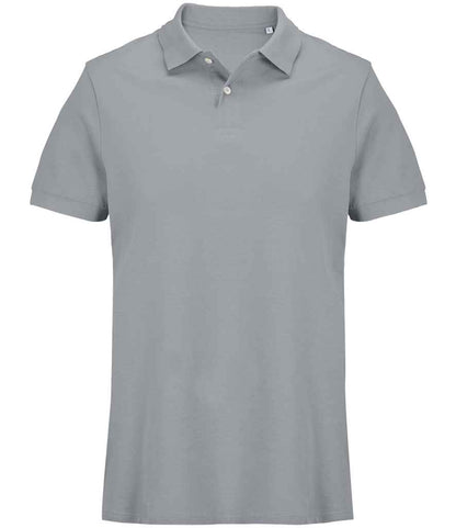 SOL'S Unisex Pacific Twin Piqué Polo Shirt in Pure Grey