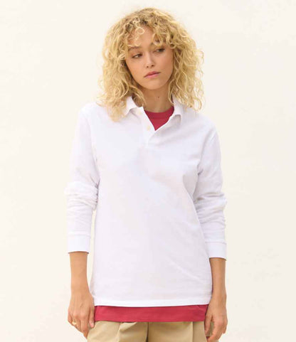 SOL'S Unisex Pacific Long Sleeve Piqué Polo Shirt - model image