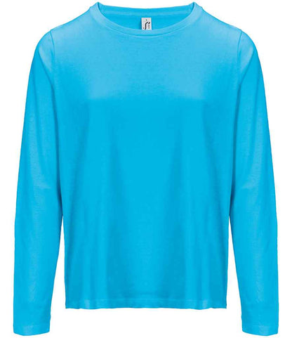 SOL'S Ladies Monarch Long Sleeve T-Shirt - Aqua