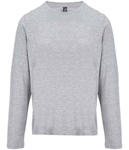 SOL'S Ladies Monarch Long Sleeve T-Shirt in Grey Marl