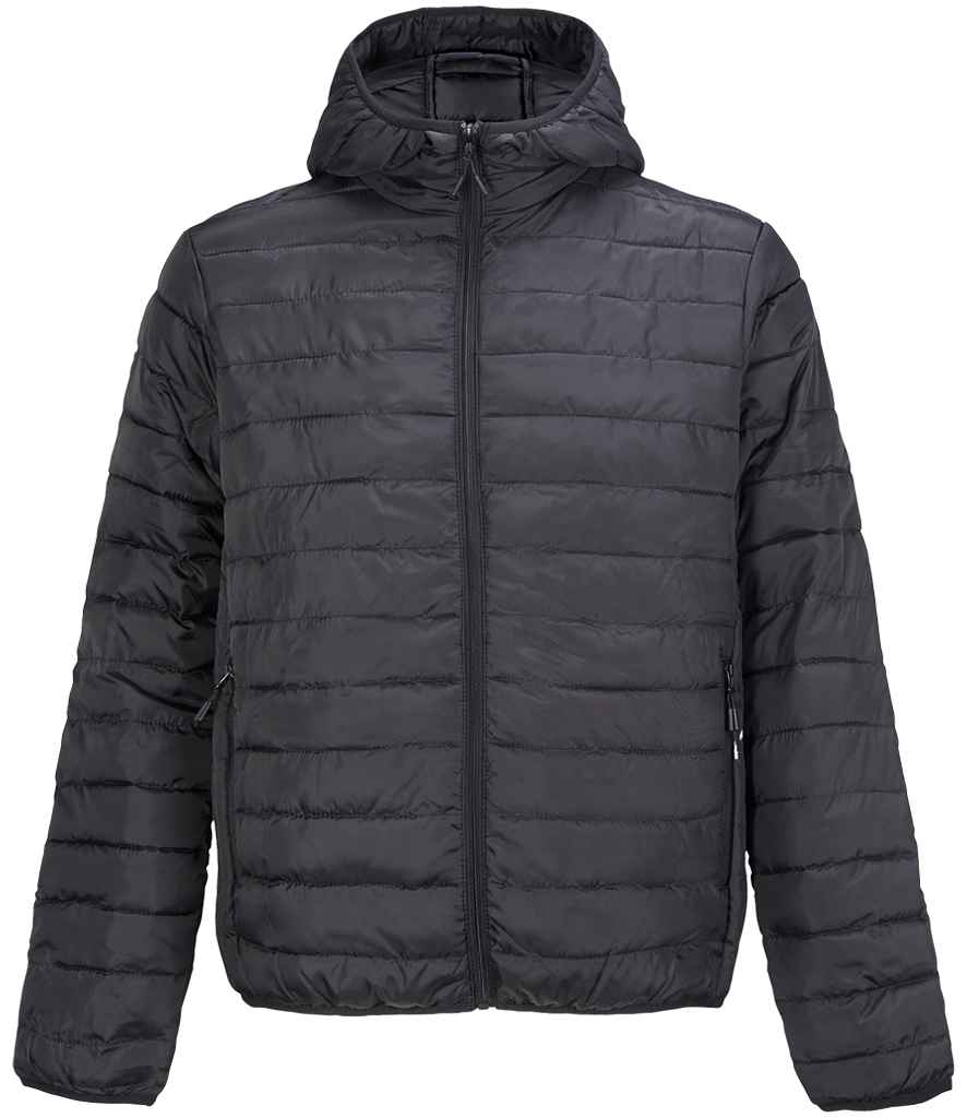 SOL'S Stream Hooded Jacket in Black