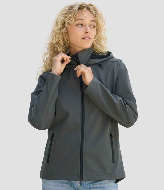 SOL'S Ladies Race Hooded Soft Shell Jacket - model image