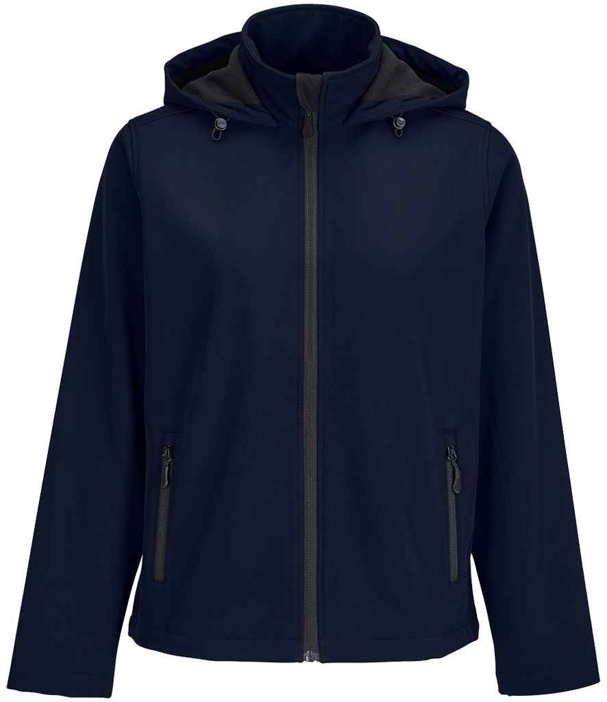 SOL'S Ladies Race Hooded Soft Shell Jacket - French Navy
