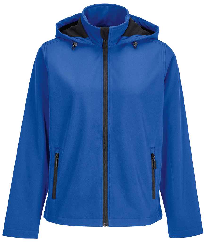 SOL'S Ladies Race Hooded Soft Shell Jacket - Royal Blue