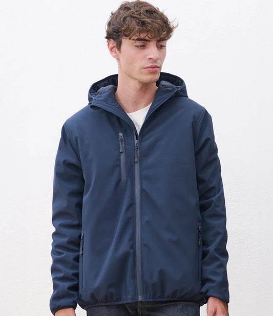 SOL'S Falcon Padded Soft Shell Jacket - Abyss Blue - Model