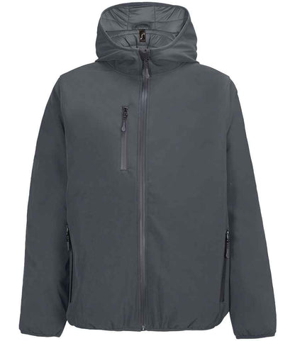 SOL'S Falcon Padded Soft Shell Jacket - Charcoal