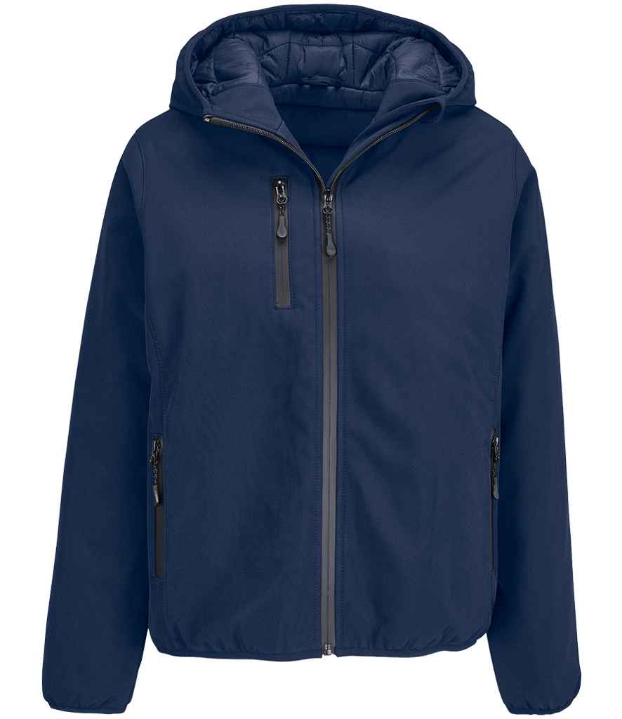 SOL'S Ladies Falcon Padded Soft Shell Jacket in Abyss Blue