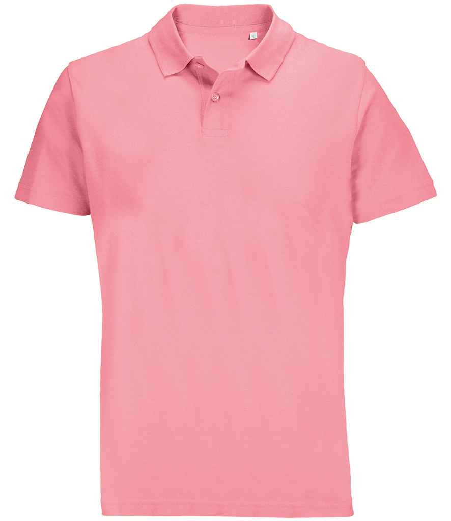 SOL'S Unisex Pulse Twin Piqué Polo Shirt in Candy Pink