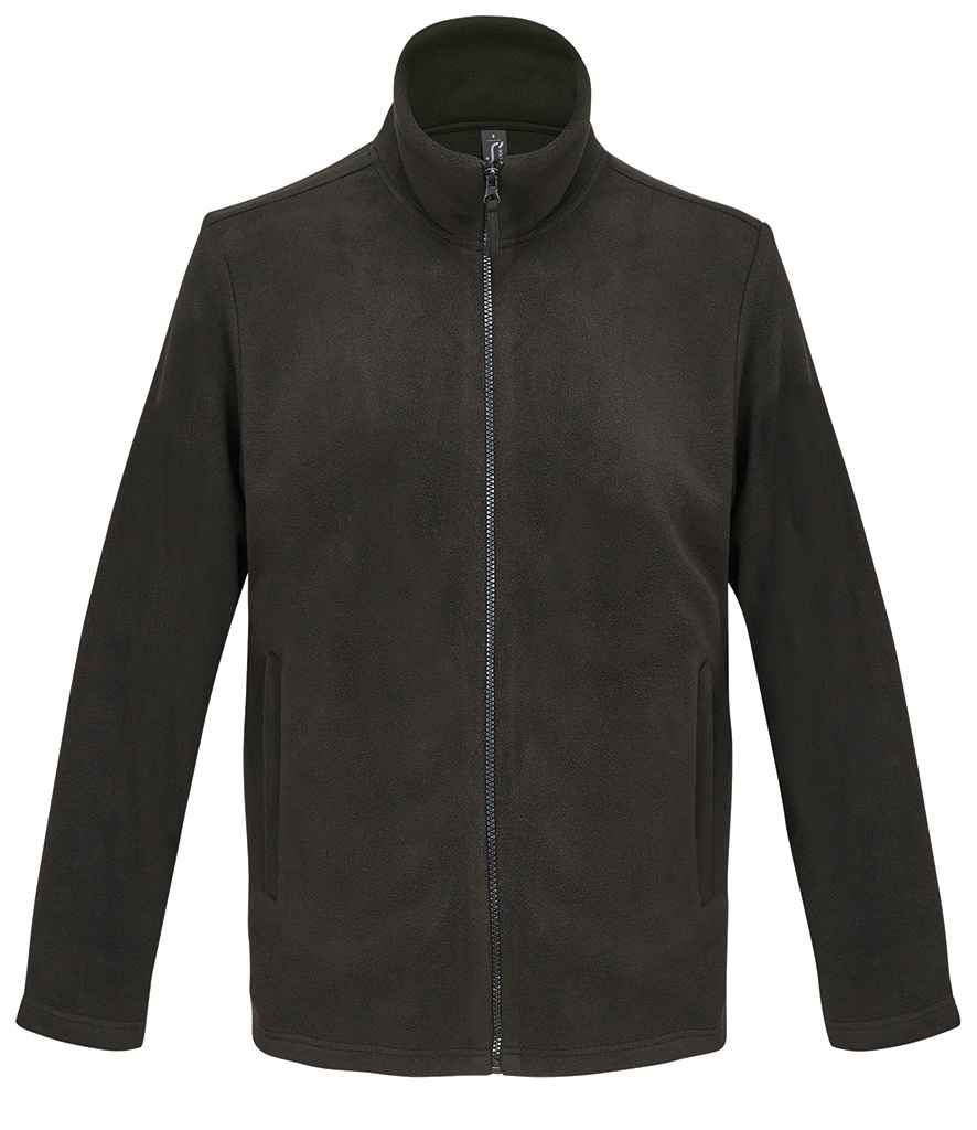 SOL'S Unisex Nitro Micro Fleece Jacket in Black