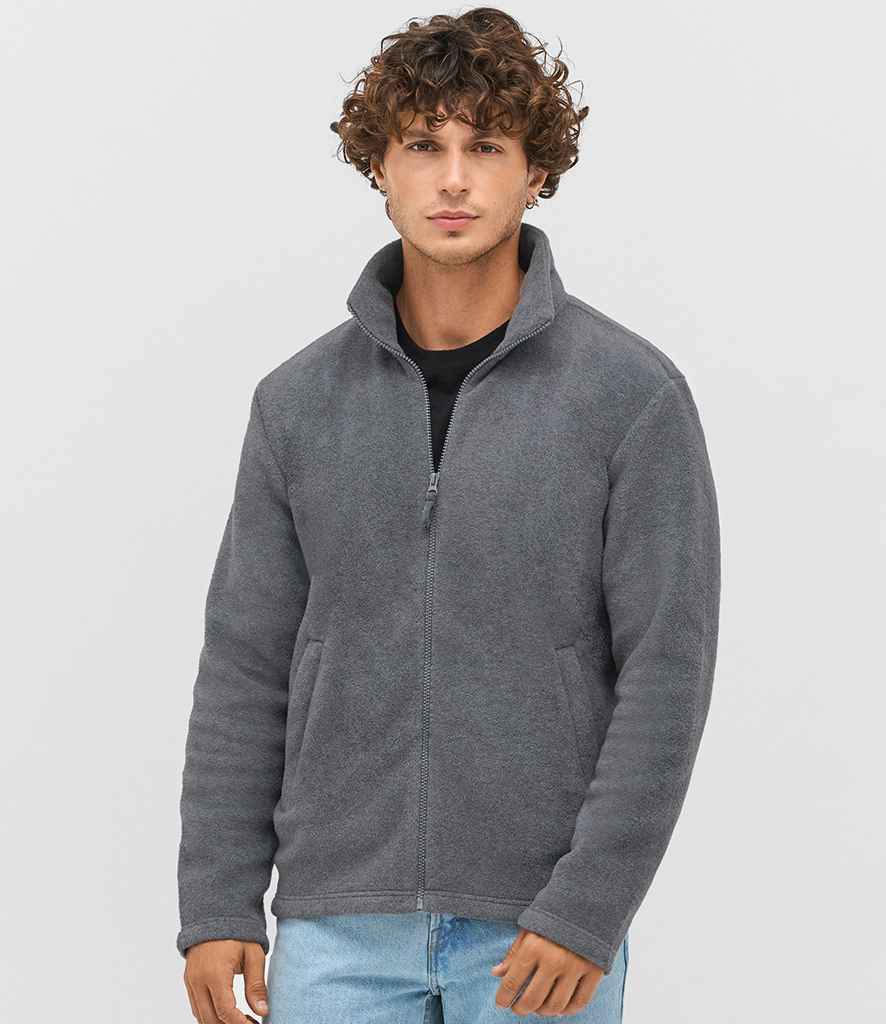 SOL'S Unisex Nitro Micro Fleece Jacket - Charcoal