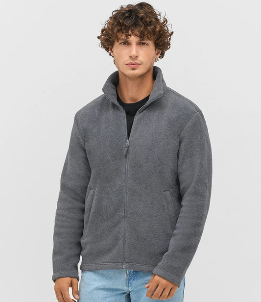 SOL'S Unisex Nitro Micro Fleece Jacket - Charcoal - Model