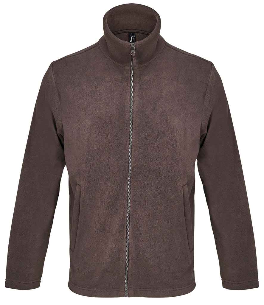 SOL'S Unisex Nitro Micro Fleece Jacket - Dark Chocolate