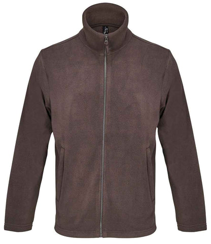 SOL'S Unisex Nitro Micro Fleece Jacket - Dark Chocolate