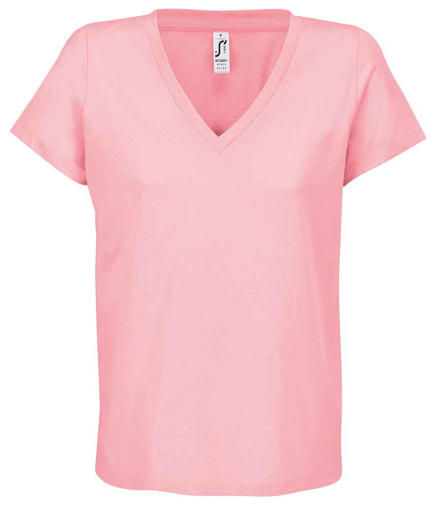 SOL'S Ladies Regent V Neck T-Shirt - Candy Pink