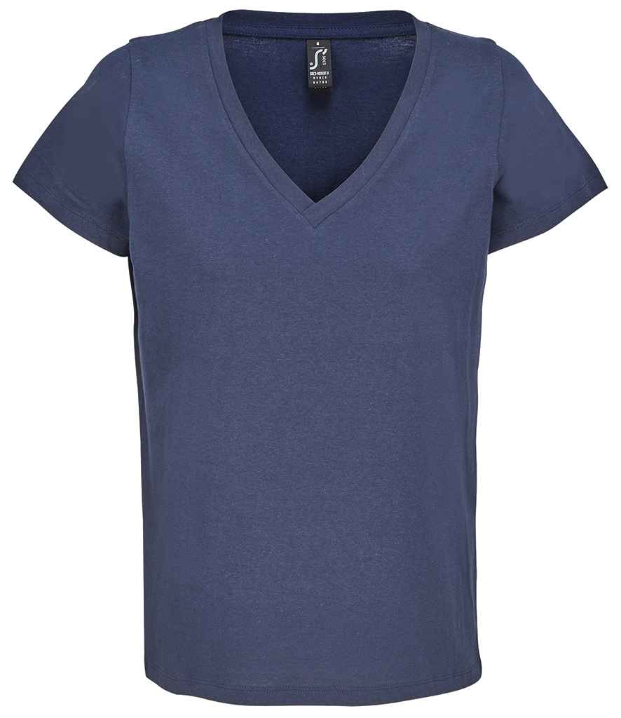 SOL'S Ladies Regent V Neck T-Shirt - French Navy