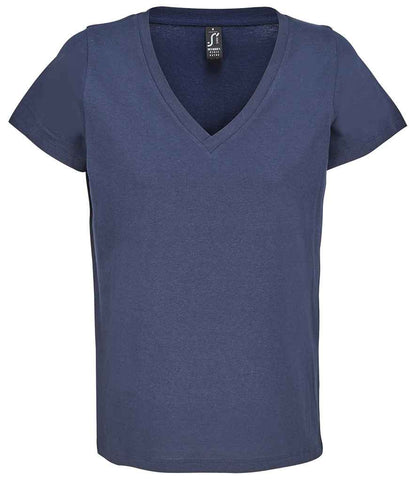 SOL'S Ladies Regent V Neck T-Shirt - French Navy