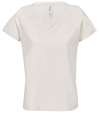 SOL'S Ladies Regent V Neck T-Shirt - Off White