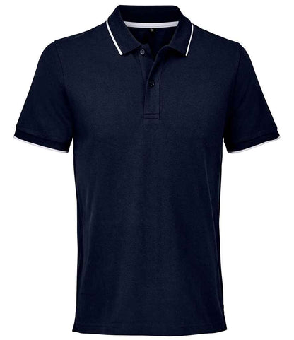 SOL'S Unisex Palermo Polo Shirt in French Navy/White