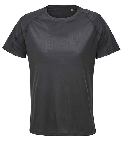 SOL'S Ladies Vortex Ripstop Performance T-Shirt in Black