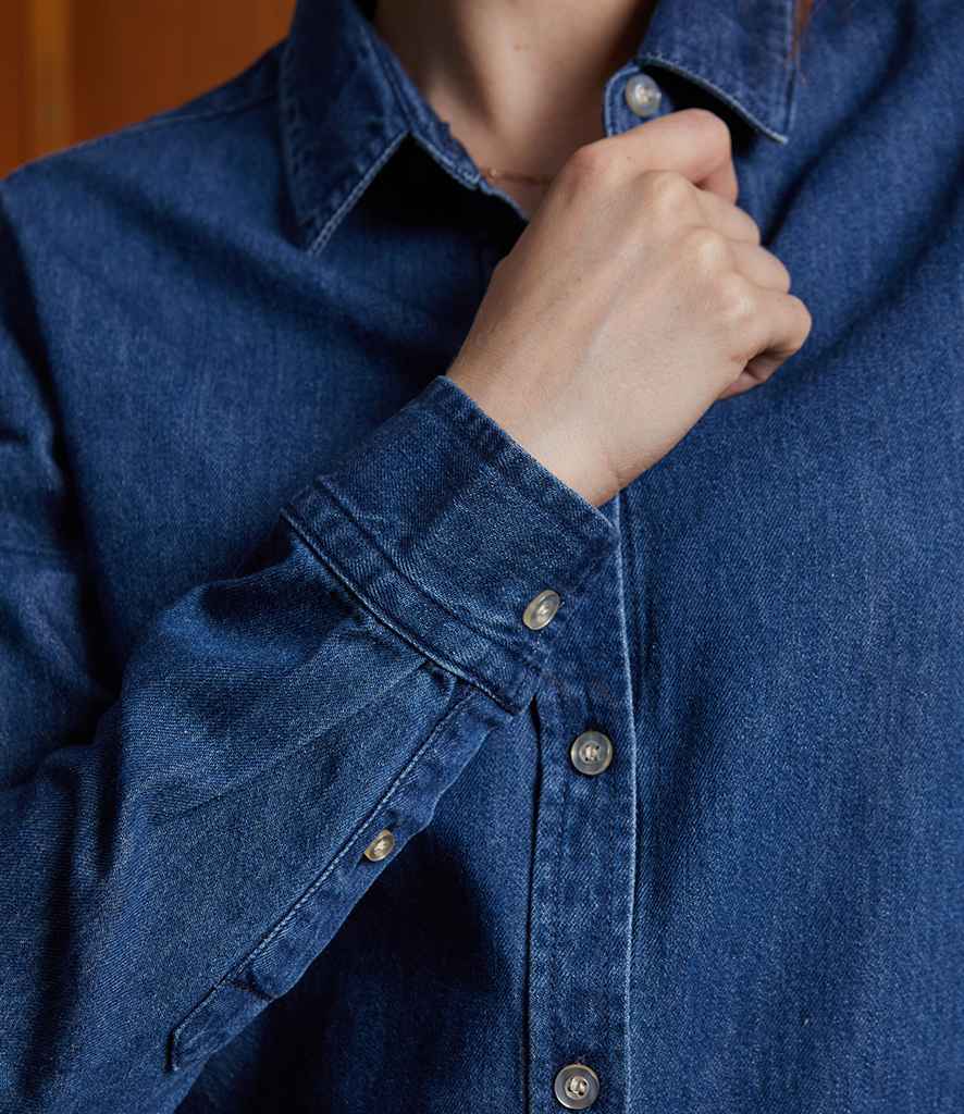 NEOBLU Ladies Bennett Denim Shirt - model image