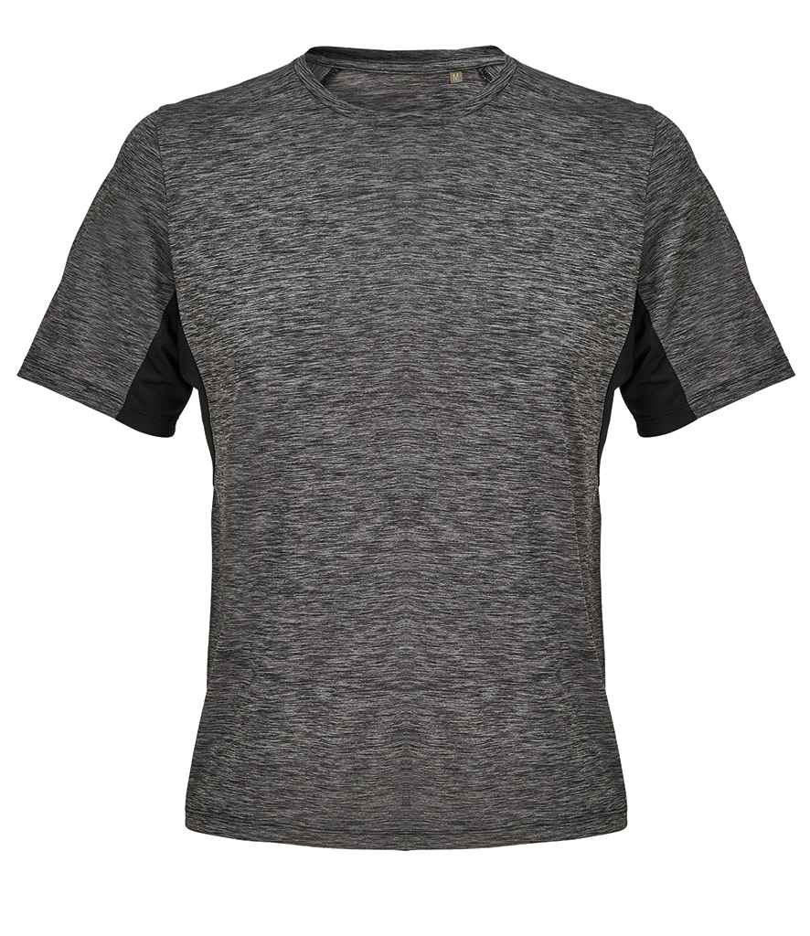 SOL'S Unisex Storm Performance T-Shirt - Black Marl/Black