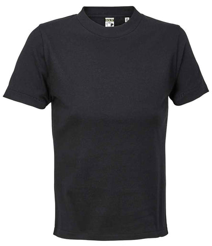 SOL'S Ladies Lilia Low Crop T-Shirt in Deep Black