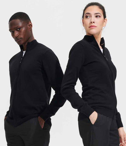 SOL'S Gordon Full Zip Cotton Acrylic Cardigan - model image