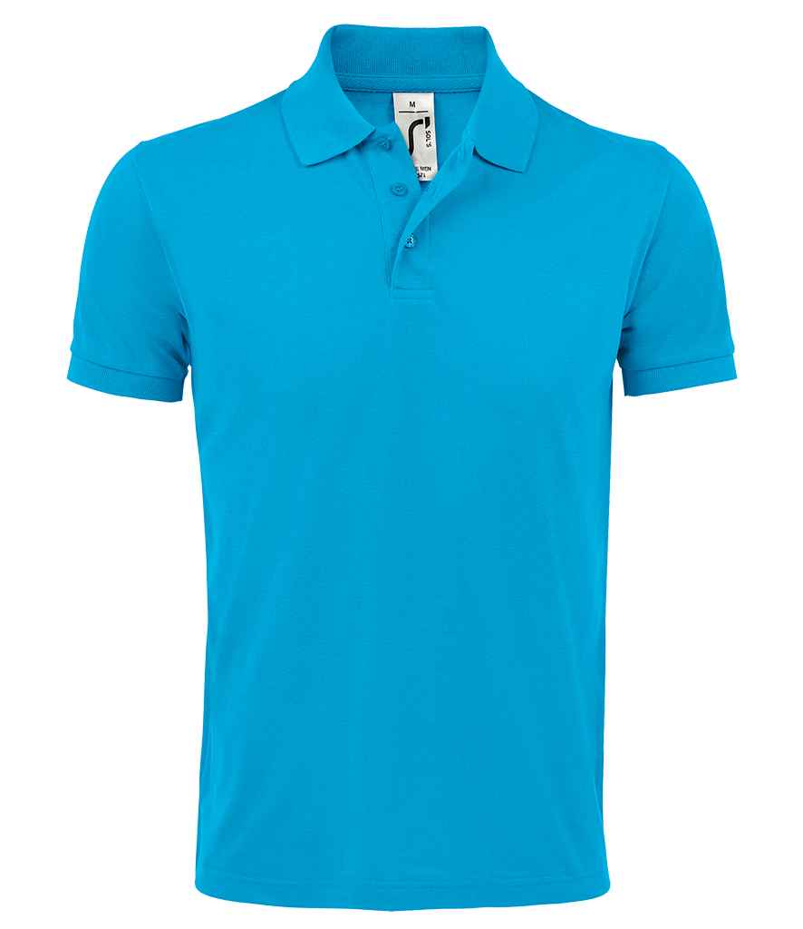 SOL'S Prime Poly/Cotton Piqué Polo Shirt in Aqua