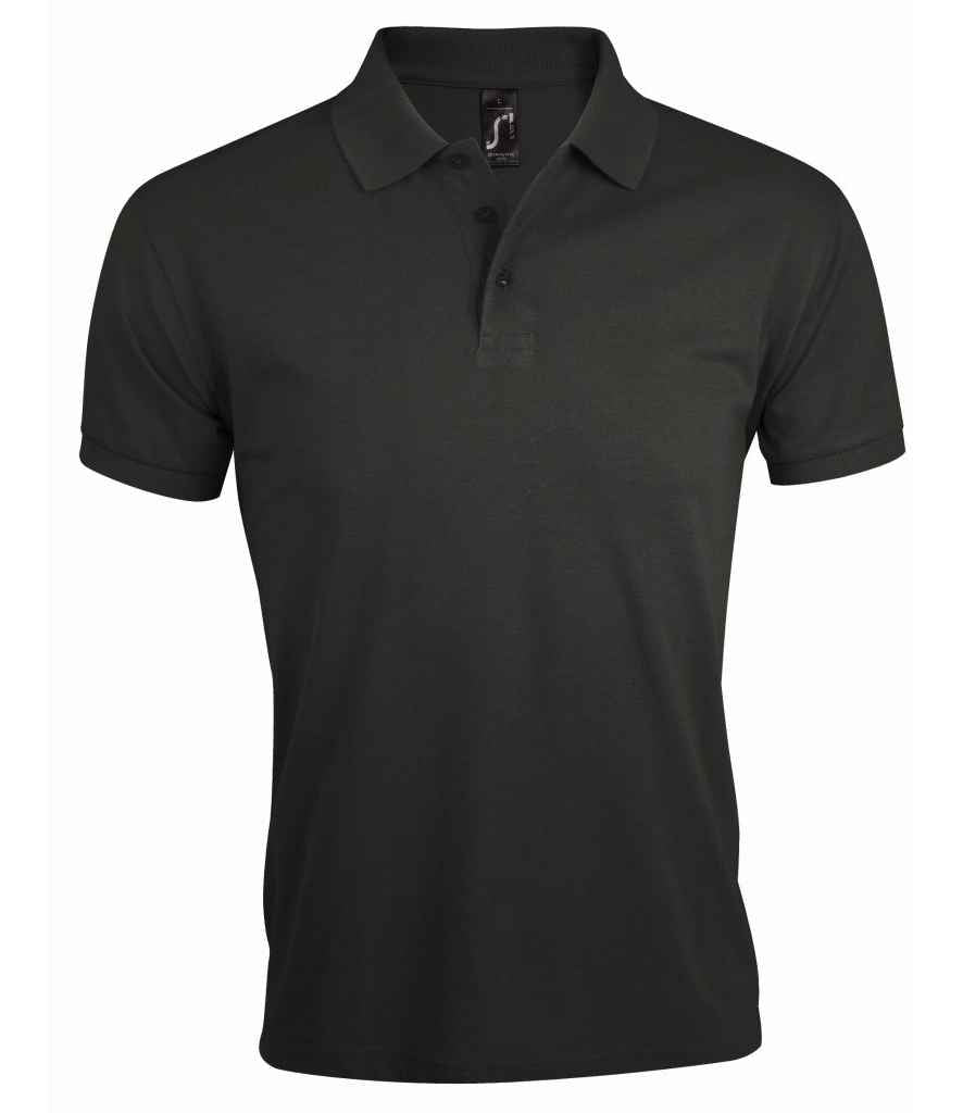 SOL'S Prime Poly/Cotton Piqué Polo Shirt in Dark Grey