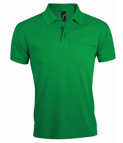 SOL'S Prime Poly/Cotton Piqué Polo Shirt in Kelly Green