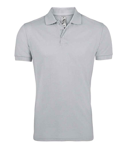 SOL'S Prime Poly/Cotton Piqué Polo Shirt in Pure Grey