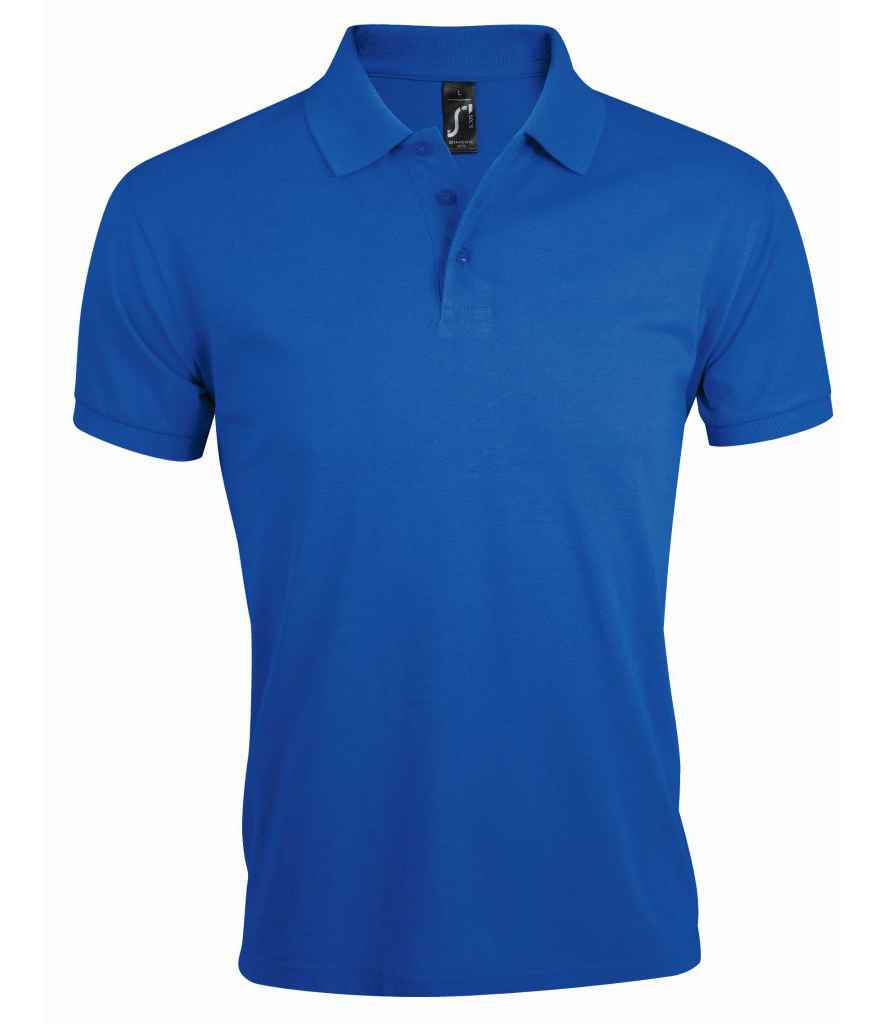SOL'S Prime Poly/Cotton Piqué Polo Shirt in Royal Blue