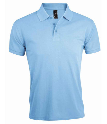 SOL'S Prime Poly/Cotton Piqué Polo Shirt in Sky Blue
