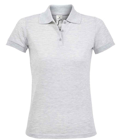 SOL'S Ladies Prime Poly/Cotton Piqué Polo Shirt in Ash
