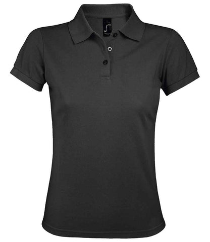 SOL'S Ladies Prime Poly/Cotton Piqué Polo Shirt in Dark Grey