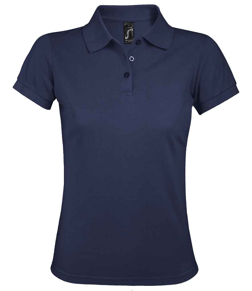 SOL'S Ladies Prime Poly/Cotton Piqué Polo Shirt in French Navy