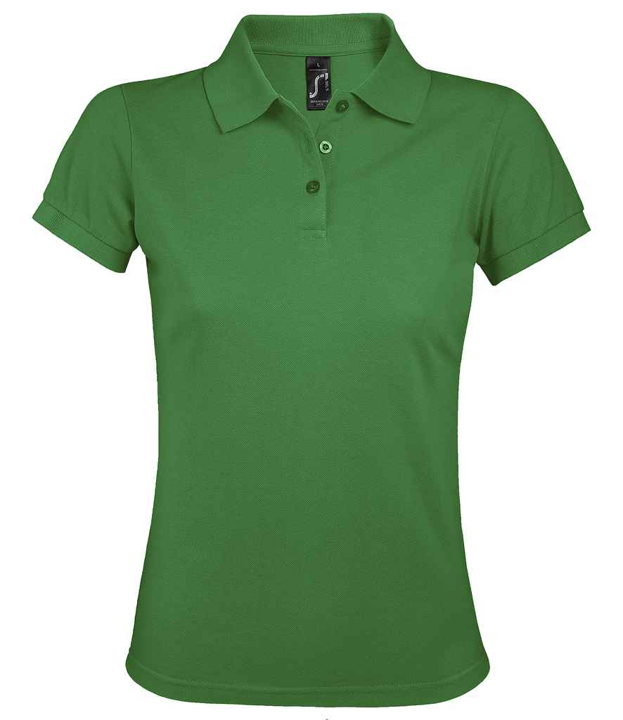 SOL'S Ladies Prime Poly/Cotton Piqué Polo Shirt in Kelly Green