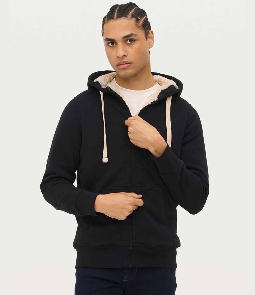 SOL'S Unisex Sherpa Hooded Jacket - model image
