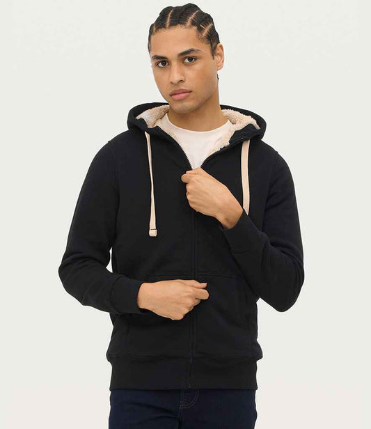 SOL'S Unisex Sherpa Hooded Jacket - model image
